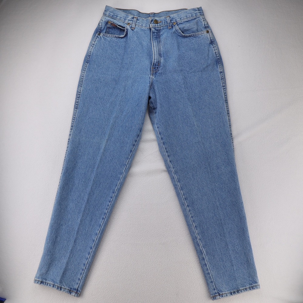 Vintage Chic High Rise Tapered Leg Mom Jeans Blue Medium Wash Womens 16 Average - Picture 3 of 9